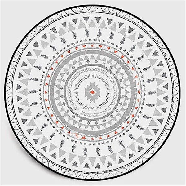 Matto - pyöreä - vintage, boheemi - pestävä - olohuone, makuuhuone, kylpyhuone, keittiö, ranta sisustus - 60 x 60 cm