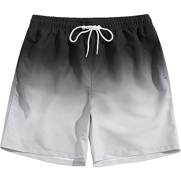 Herrbadbyxor korta badkläder med meshfoder badshorts