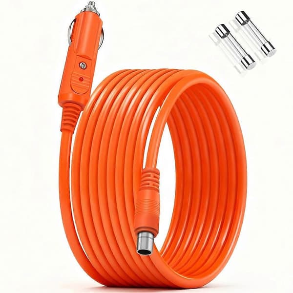 10FT Bilopladningskabel til Jackery Explorer 1000Pro/ 2000Pro/3000Pro, 14AWG DC8020 Bil Cigarettænder Opladerkabel