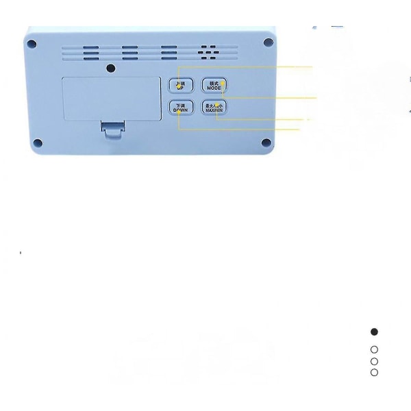 5 tommers smart LCD elektronisk klokke til skrivebord med vekkerklokke, lysende lat elektronisk klokke, multifunksjonell fast klokke, grønn