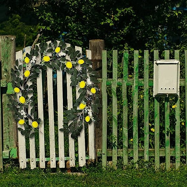 Kunstig Have Kunstige Grene Gren Fest Citron Gul Citron Hjem Hjem Dekoration Silke Roser Kunstige Blomster Bulk Tørrede Blomster (Farve: Multi