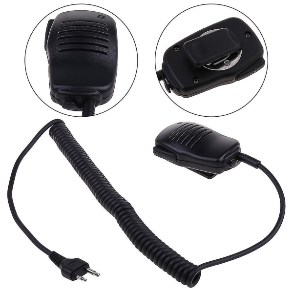 Handheld Speaker Mic Microphone Ptt For Icom Two-way Radio Walkie Talkie 2-pin