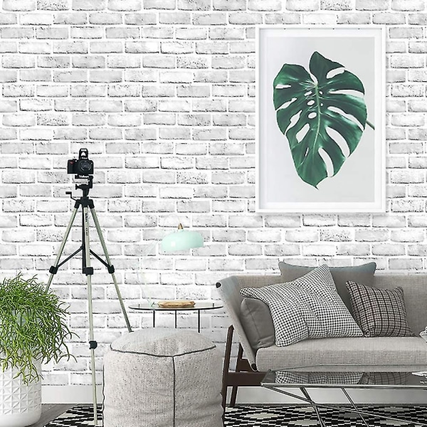 236 X 17,7 Harmaa Valkoinen 3D-tiilikontaktipaperi Itsekiinnittyvä Tikku Ja Kuori Paperi Tikku Pape