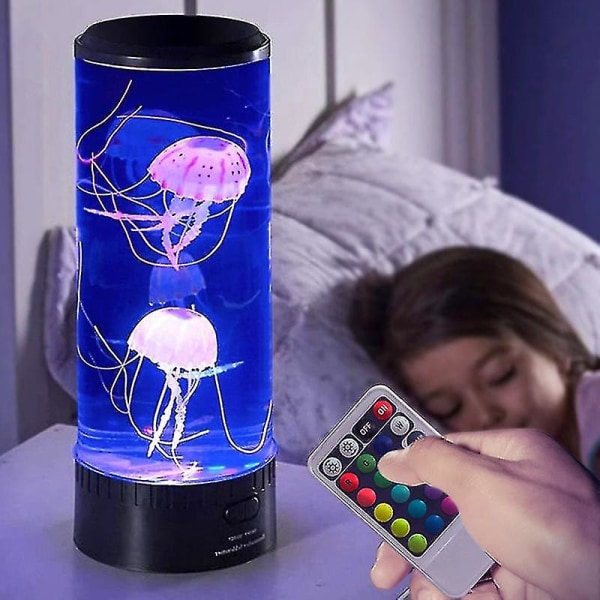 USB Manet Nattlampa Lava Lampa Skrivbord Sängbord Barn Nattlampa