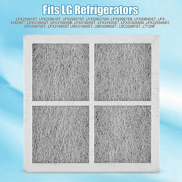 3 stk. Luftfilter for LG LT120F Kenmore Elite 469918 Kjøleskap Fryser Frisk