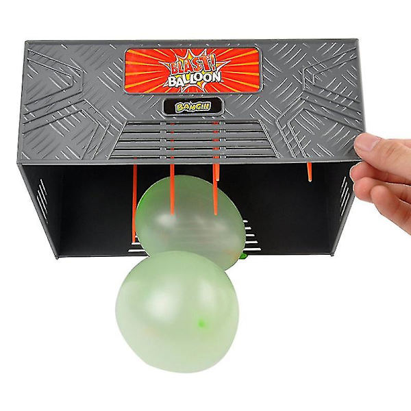 Bang Blast Box - Ilmapallojen räjähdys - Temppulelut - Perhepeli - Hauska keponen - Juhlaherkku