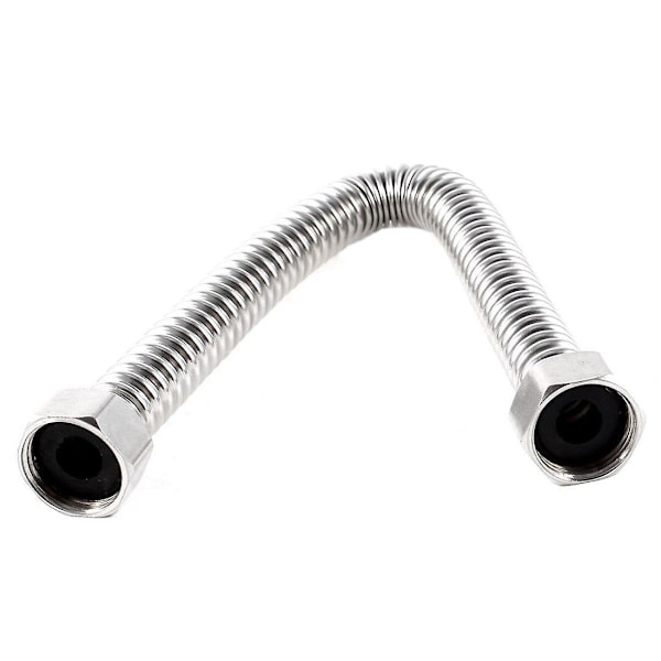 Duschsslang i rostfritt stål 19 mm, duschslang 30 cm, silver