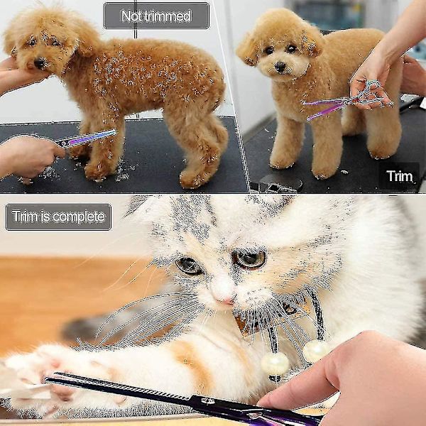 Favson Pet Grooming Saks Sæt Rund Spids