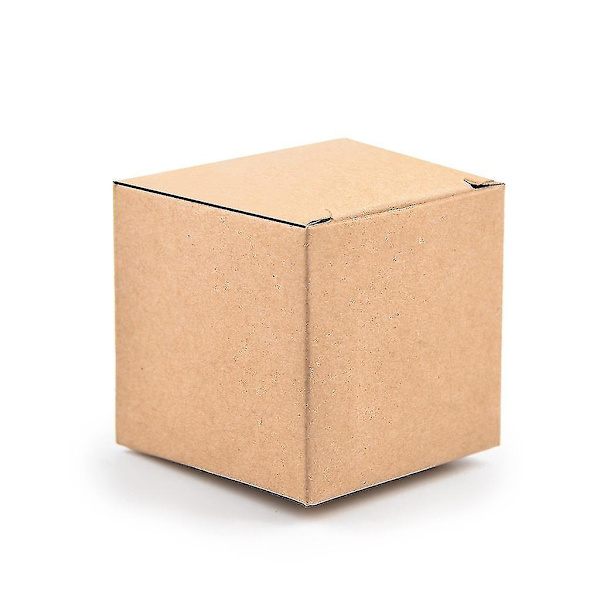 Kraftpapirboks Folding Candy Box Julebryllup Candy Box Cupcake Bokser 50 stk