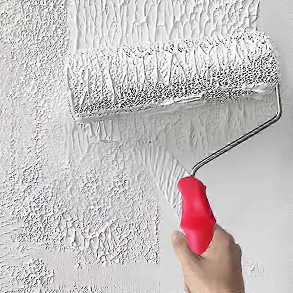 Texturmönster Roller Borste Spackelroller För Applicering Av Spackel Och Rullning Av Gips