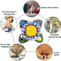 Snuffle Mat til hunde, Snuffle Mat til hunde, snuffle mat til hunde, aktivitetsmåtte til hunde, langsom fodermåtte