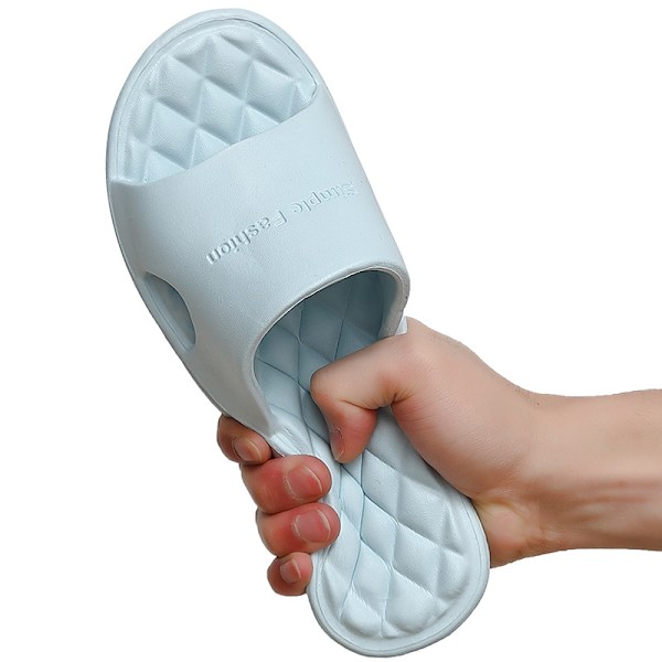 EVA bløde sål hjemmesko mænd kvinder casual strand sandaler badeværelse flip flops stor størrelse 48 49 Blanco 44-45