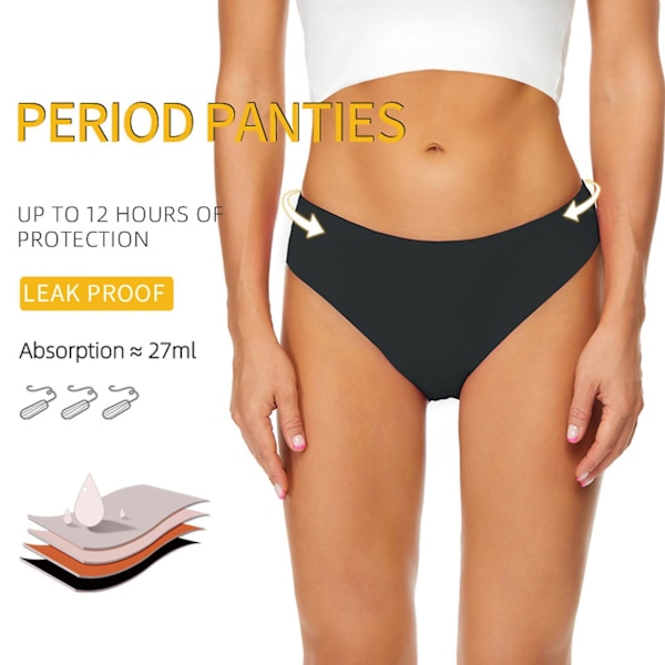 Menstruationsbaddräkt Kvinnor 4 Lager Period Badkläder Läckagesäker Strand Menstruationsbikini Menstruationsbyxor Tonåring Absorberande Badbyxa