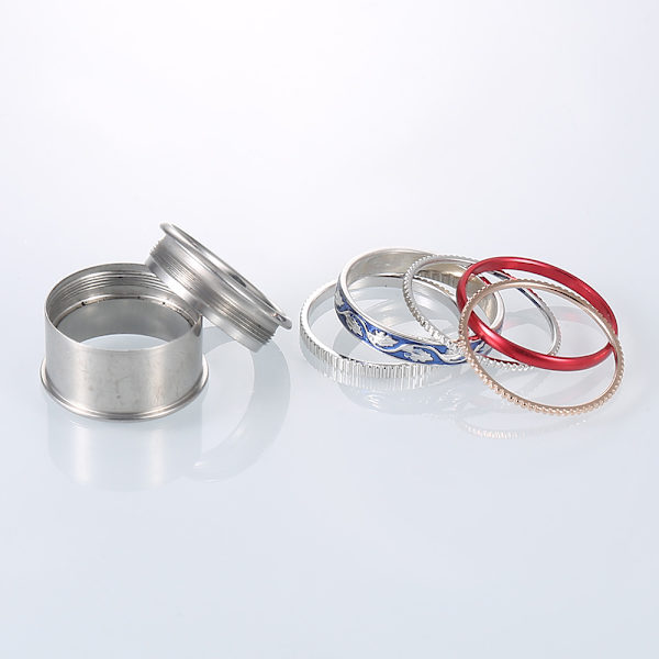 Utbytbara kugghjul roterande ringar rostfritt stål ringkollektion tillbehör stapelbar inre ringband för kvinnor 65