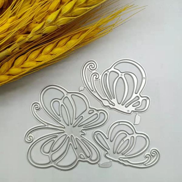 Perhoset Metallileikkurit Stencil Scrapbooking DIY Album Leima Paperikortti Käsintehtyihin Onnittelukortteihin Prägäys Koristelu Käsityöprojekteihin