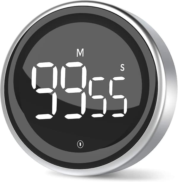 Køkken Timer Digital Timer Med Stopurfunktion Og Nedtælling Aluminium Legering Hus