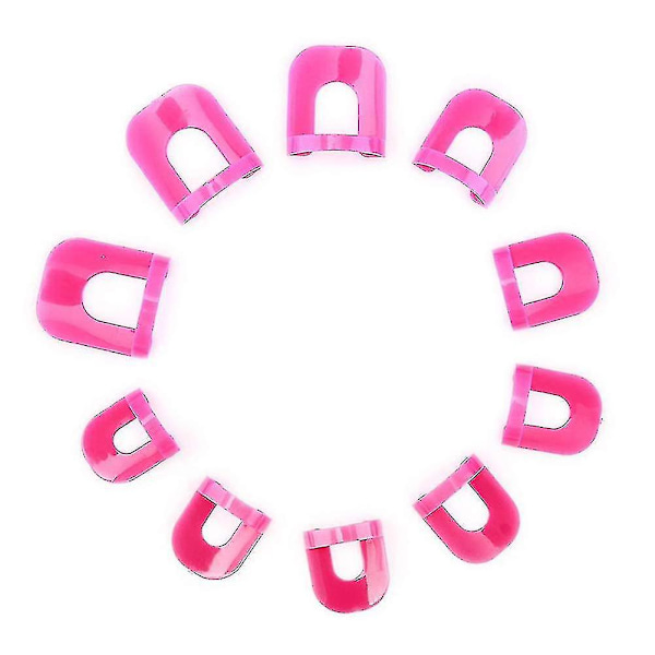 26 st/set Rosaröd Manikyr Anti-läckage DIY Manikyr Skyddsutrustning, Anti-överflödesklämmor, Manikyrverktyg