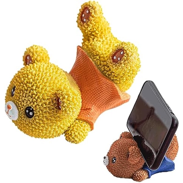Telefonhållare Mobiltelefonställ för Skrivbord Söta Nalle Docka Ställ Hållare iPhone Ställ Telefonhållare för Säng Telefon Kawaii