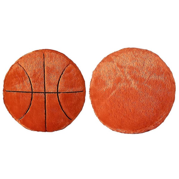 Basketplyschkudde, fluffig fylld sportboll Ryggkudde Mjuk Slitstark leksakspresent