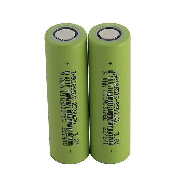 2st 2500mah 3c 18650 3.7v Li-ion Power Battericell Uppladdningsbar 7.5a Applicera Oelectric Cykel Ebike Scooter