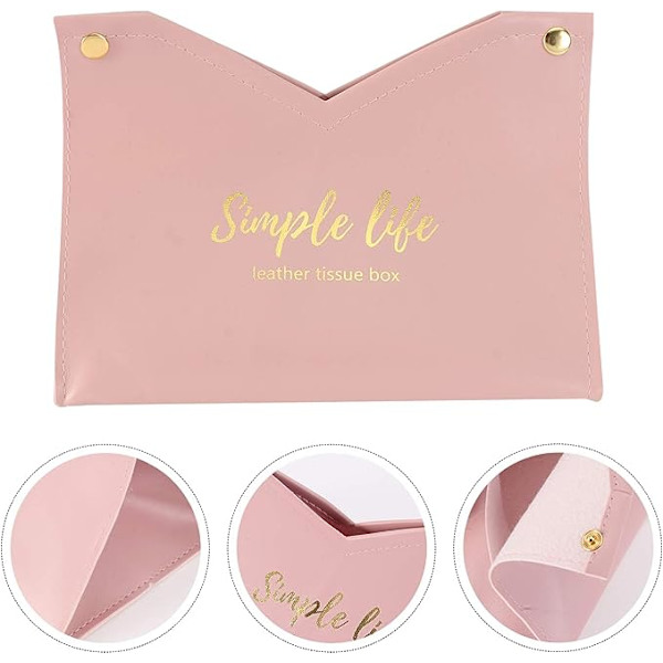 2 stk Bag Oppbevaring Bad og Husholdning Pu for Liv Enkelt Rom Stue Etui Holder Ansiktspleie Hjem Dispenser Håndkle Tabeller Pung Dekorasjon Soverom