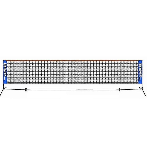 Bærbart foldbart tennisnet: Ideelt til børn og voksne - kort tennisnet, 6,1 m længde (1 stk, sort)