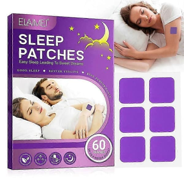 60 stk. søvnhjelpsplaster for menn og kvinner, helt naturlig dyp søvn PatchZZ41 SEFUDUN sleeping patch