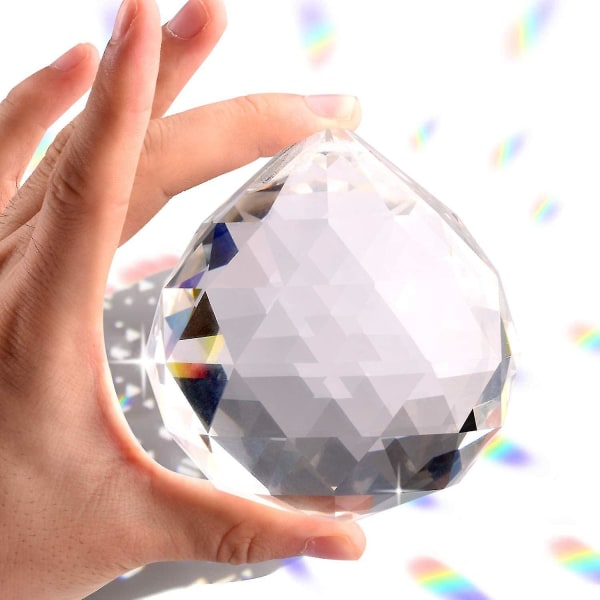 Kristallprismor,hängande kristaller Rainbow Suncatcher,3,15 tum, klara kristallprismor Suncatch