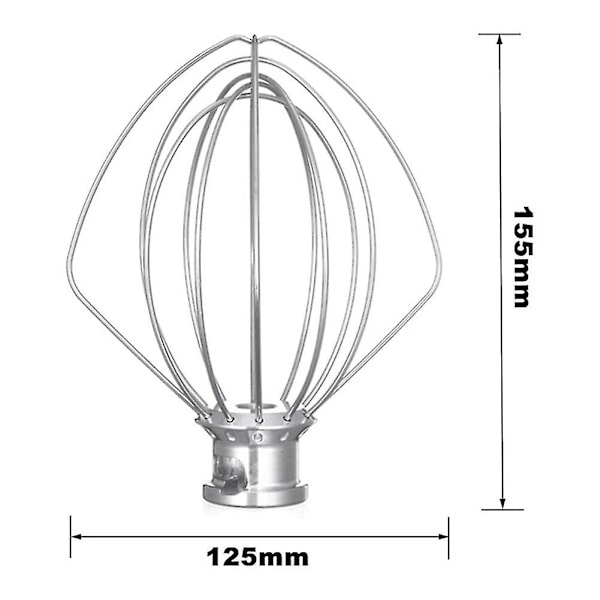 Visp i rostfritt stål 5k452ww för KitchenAid köksmaskin