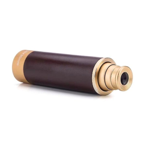 Teleskop Metal Spyglass Pirat Monokular Vandtæt Lomme Mini Teleskop Monokular 25x30 Zoombar Sammenklappelig Vintage M0xc