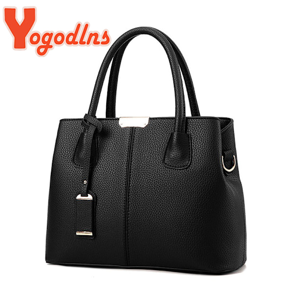 Luksushåndvesker for kvinner Yogodlns berømte merkedesign Polyester ermhåndvesker black 30x13x22cm