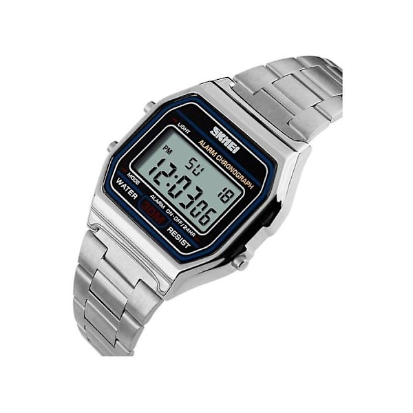 Digital Armbandsur i Rostfritt Stål Skmei 1123