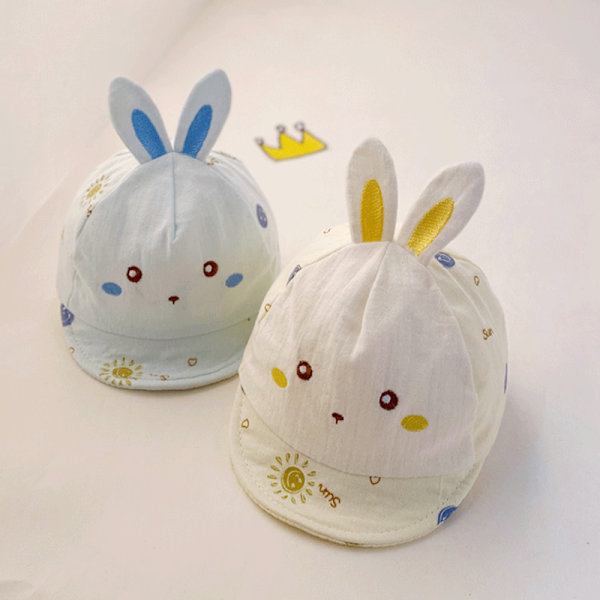 Baby Hat Kaninører Baseball Cap Sommer Åndbar Solhat A