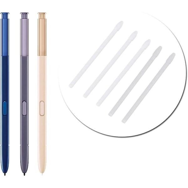 Reservedeler for berøringspenn S Pen Nibs verktøysett S Pen-spisser penn påfyllingsverktøysett for Note 8/9 Tab S3/4 (hvit)