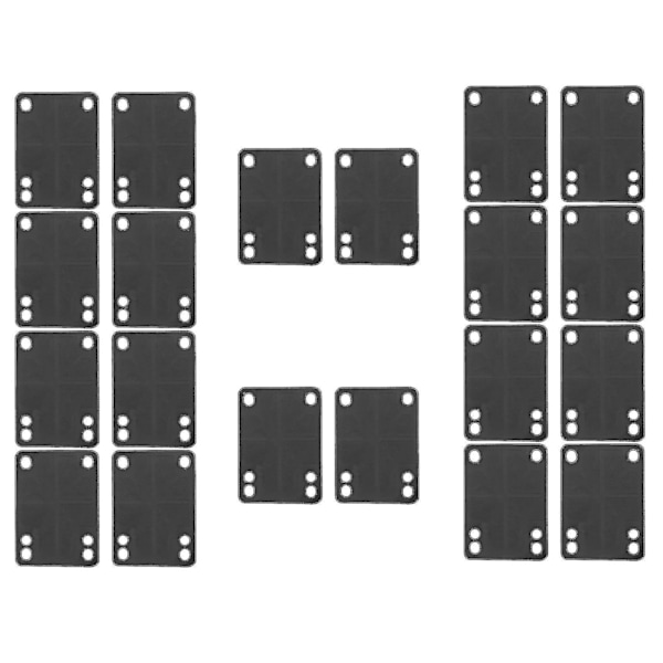 Gummibaseboardhæverpude 1/8 3mm Pakke med 2