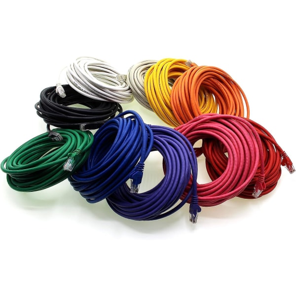 5m Cat 6 Ethernet-kabel Gigabit Rj45 Lan Patch-kabel Kompatibel med Internett, Ruter, Modem, Smart-TV, PC og Bærbar PC Bryter Modem 10