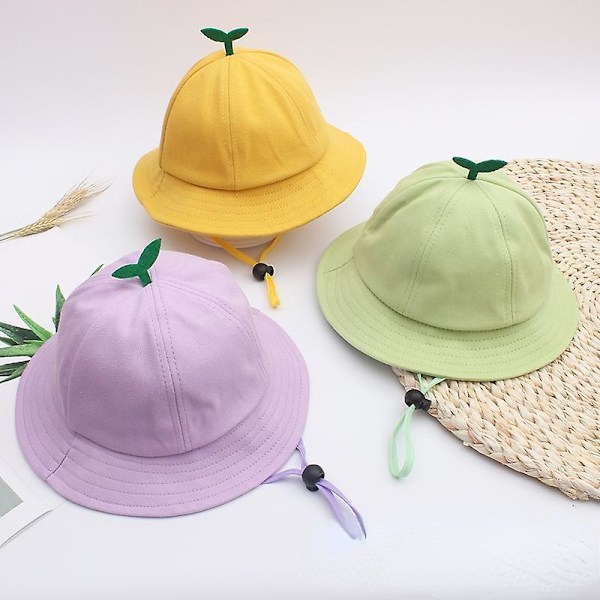Børnegræshop, der er velegnet til drenge og piger, forår og efterår solskærm sommer solbeskyttende spandhat