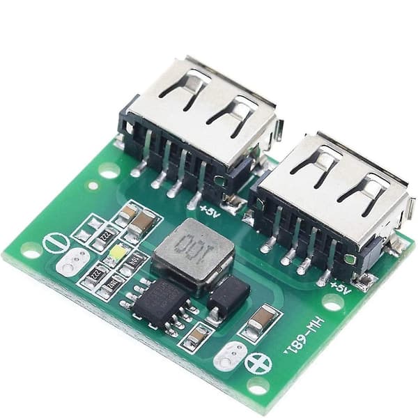 5 stk. Usb - Regulator Opladningstrin Charr Modul 9v 12v 24v Til 5v 3a Dobbelt Usb Til Bil