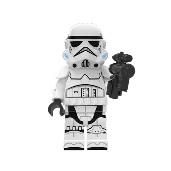 8 stk Star Wars Barnas sammensatte byggekloss-minifigurleker