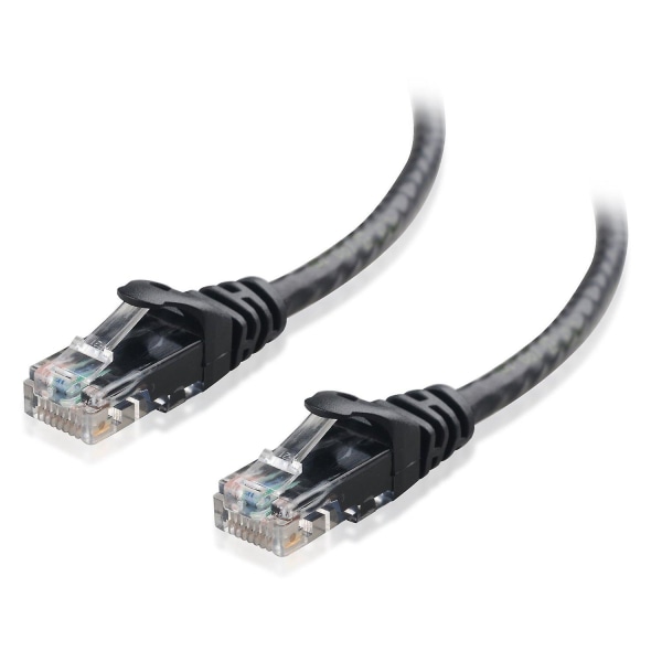 10gbps Snagless Cat6 Ethernet-kabel 9m (cat6-kabel, Cat 6-kabel) i sort 9 meter
