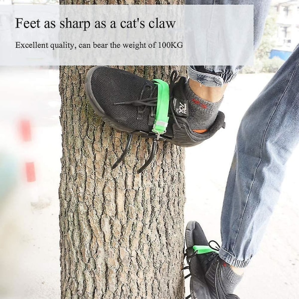 Puukiipeilytyökalu sauvakiipeilypiikit metsästykseen Tarkkailu Hedelmien poiminta 54 Teräskiipeilypuukengät Yksinkertainen käyttö
