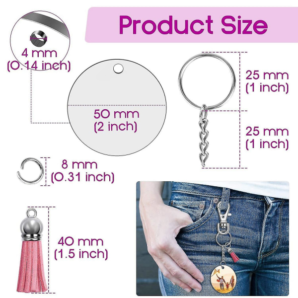 120 kpl Sublimaatioaihioita Tupsuilla, Renkailla Ja Hyppyrenkailla DIY-askarteluun