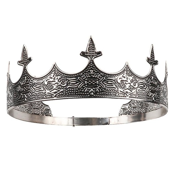 King's Crown - Tiara-sett for kvinner og menn - Tiara-tilbehør i metall til bryllup