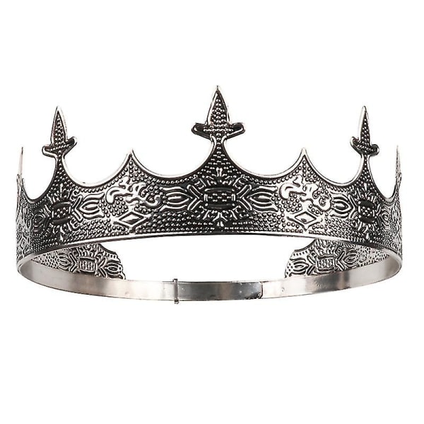 Kongens krone - Tiarasæt til kvinder og mænd - Metal tiara tilbehør til bryllup