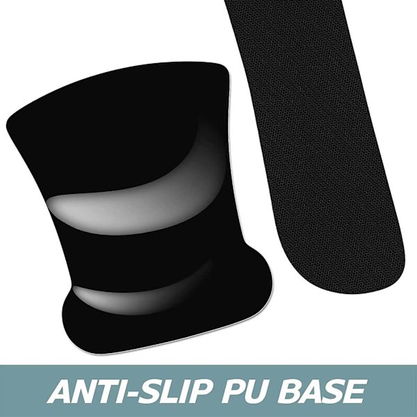 Musmatta med handledsstöd, tangentbords handledsstöd, ergonomisk musmatta, halkfri minnesskum tangentbordspad, enkel skrivning, smärtlindring, perfekt