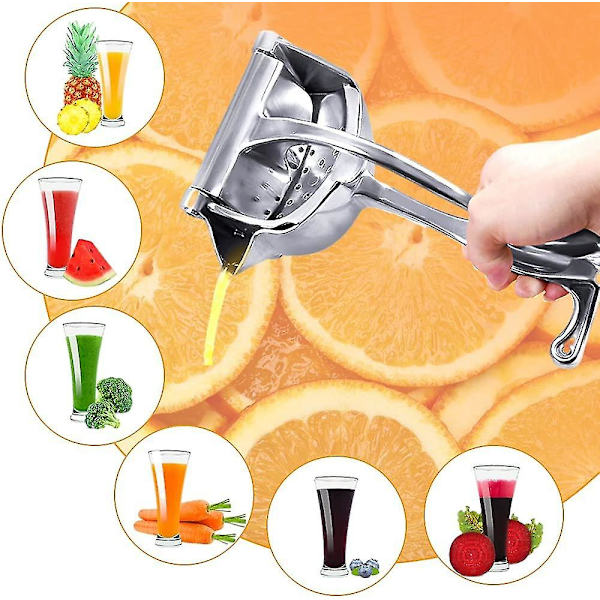 Citronpresser, manuel frugtpresser, frugtjuicepresser, kraftig aluminium