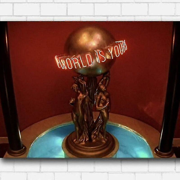 Verden er din harpiksstatue samleobjekt premium rekvisit filmreplika trofæ--