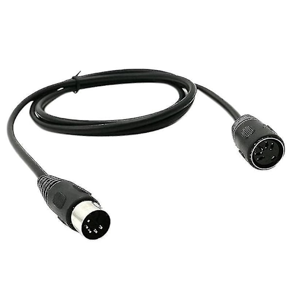5-pin Din uros-naaras Midiat-sovitinkaapeli Midi-näppäimistölle 1,5 m