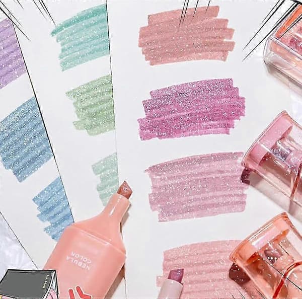 Markeringspenn, skimrende glans, Nebula Vibrant Highlighter