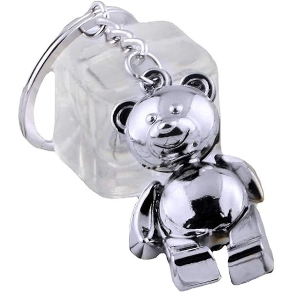Sööt Metallinen Karhu Avaimenperä Irrotettavilla Raajoilla Teddy Karhu Avaimenperä